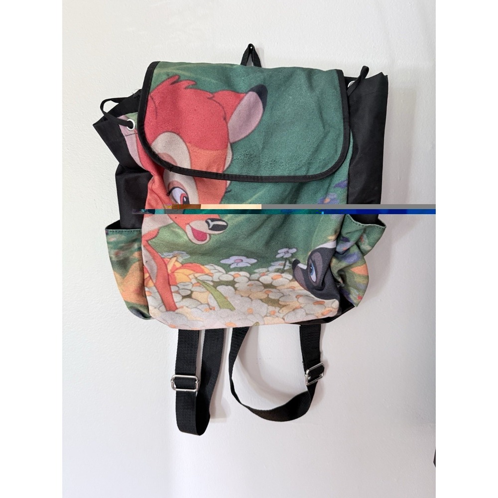 Disney Loungefly Bambi Backpack Bag Drawstring 12"x11"